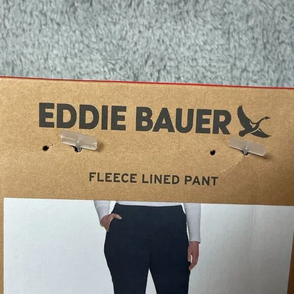 Eddie Bauer Women's 8 Fleece Lined Activewear Pants Navy H1012 - Picture 3 of 11